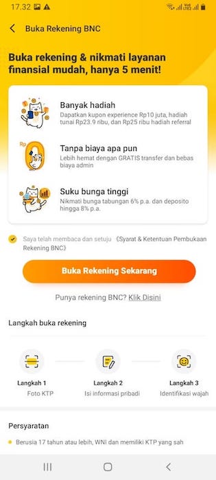 Masuk Aplikasi Neobank