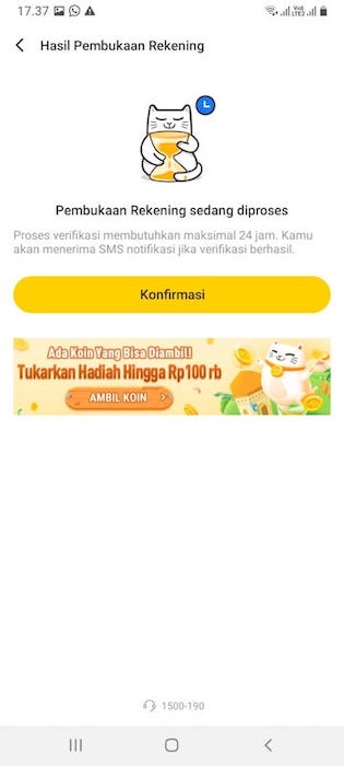 Pengajuan Sedang Diproses di Neobank