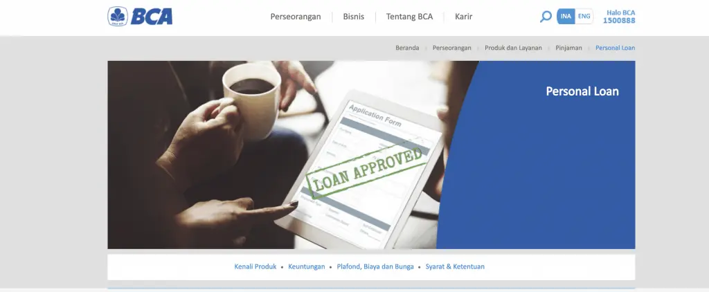 KTA Personal Loan BCA 2019
