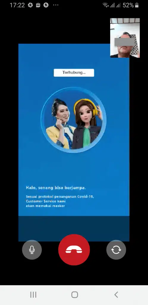 Video Call CS Blu BCA