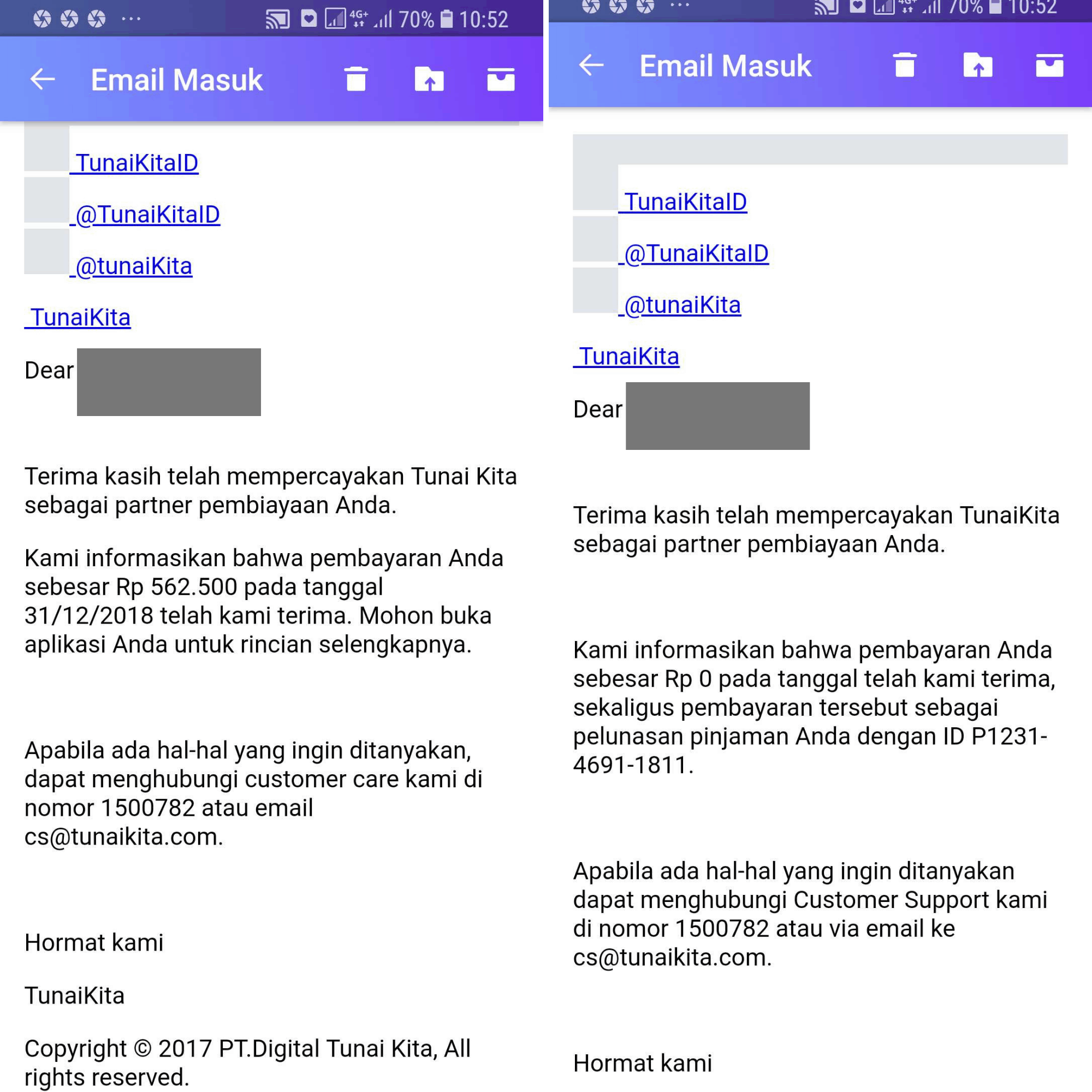 Bukti Lunas Pembayaran