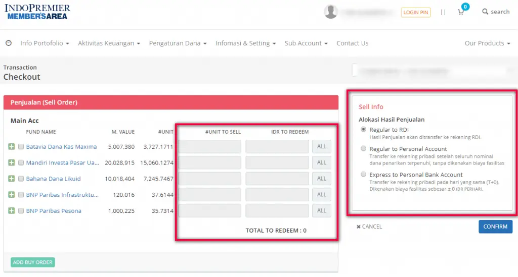 Cara Menjual Reksadana