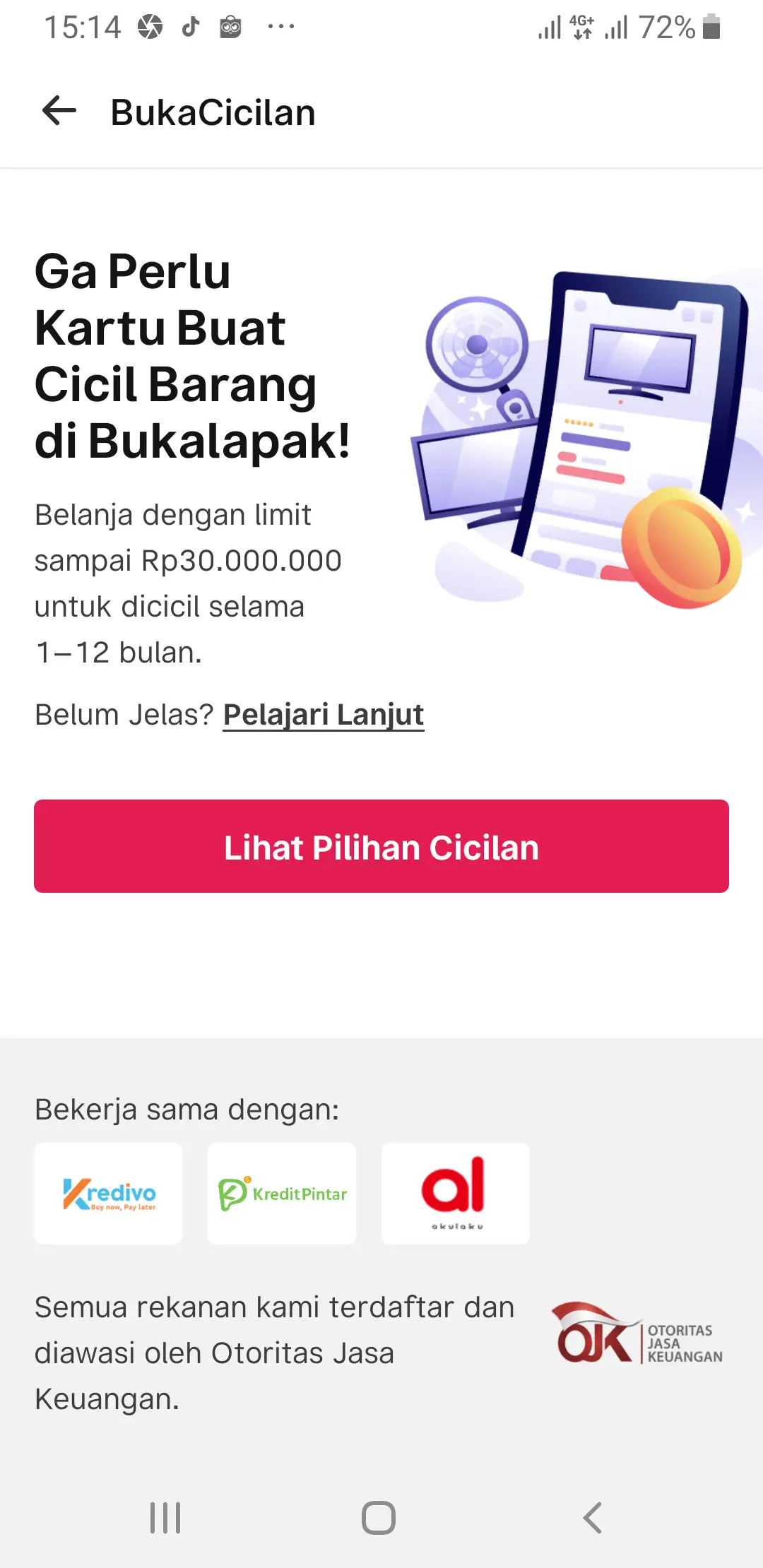 cicilan tanpa kartu kredit