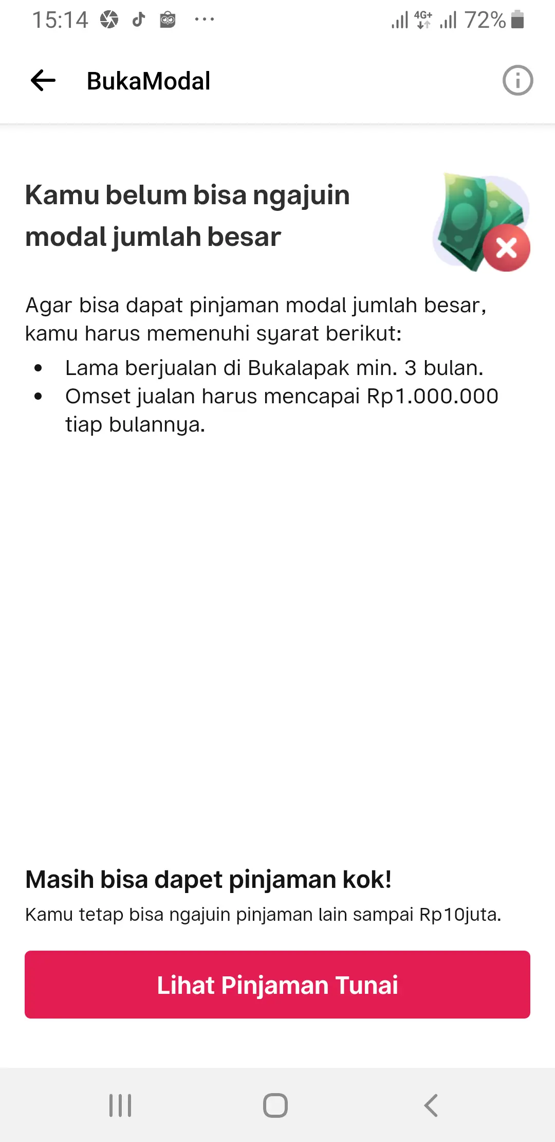 kriteria pinjaman modal usaha