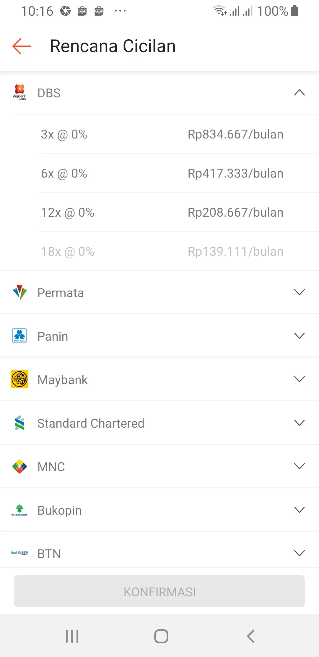Kartu Kredit Cicilan 0%