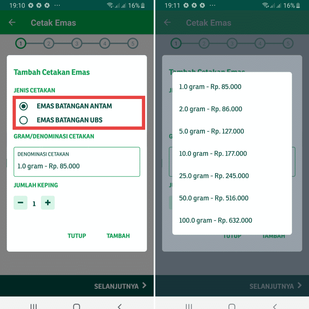 Cara Cetak Emas Logam Mulia Fisik