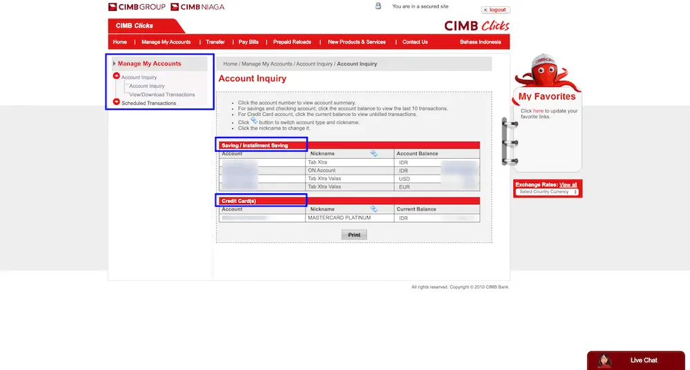  Akun Internet Banking CIMB Niaga 
