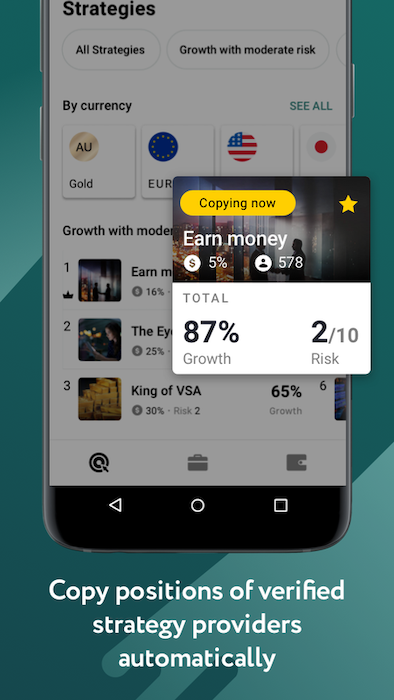 Exness menyediakan fasilitas social trading.