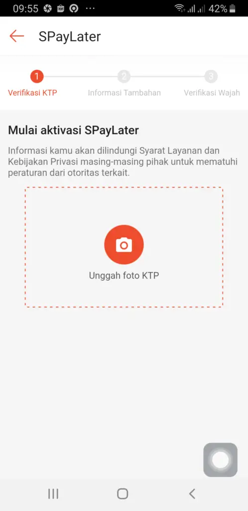 Upload Dokumen KTP