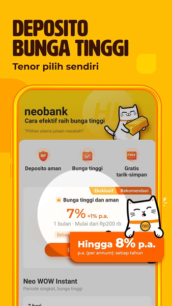 Deposito Bunga Tinggi Neo Commerce