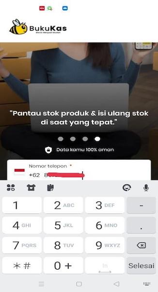 Masukan nomor telepon yang masih aktif