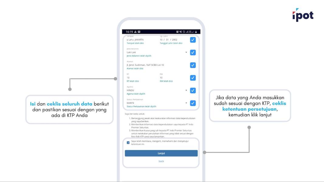 Isi Data Pribadi, Pekerjaan IPOT