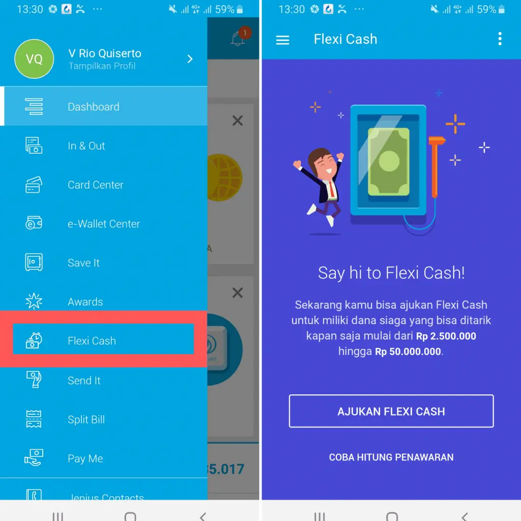 Jenius Flexi Cash Dana Tunai