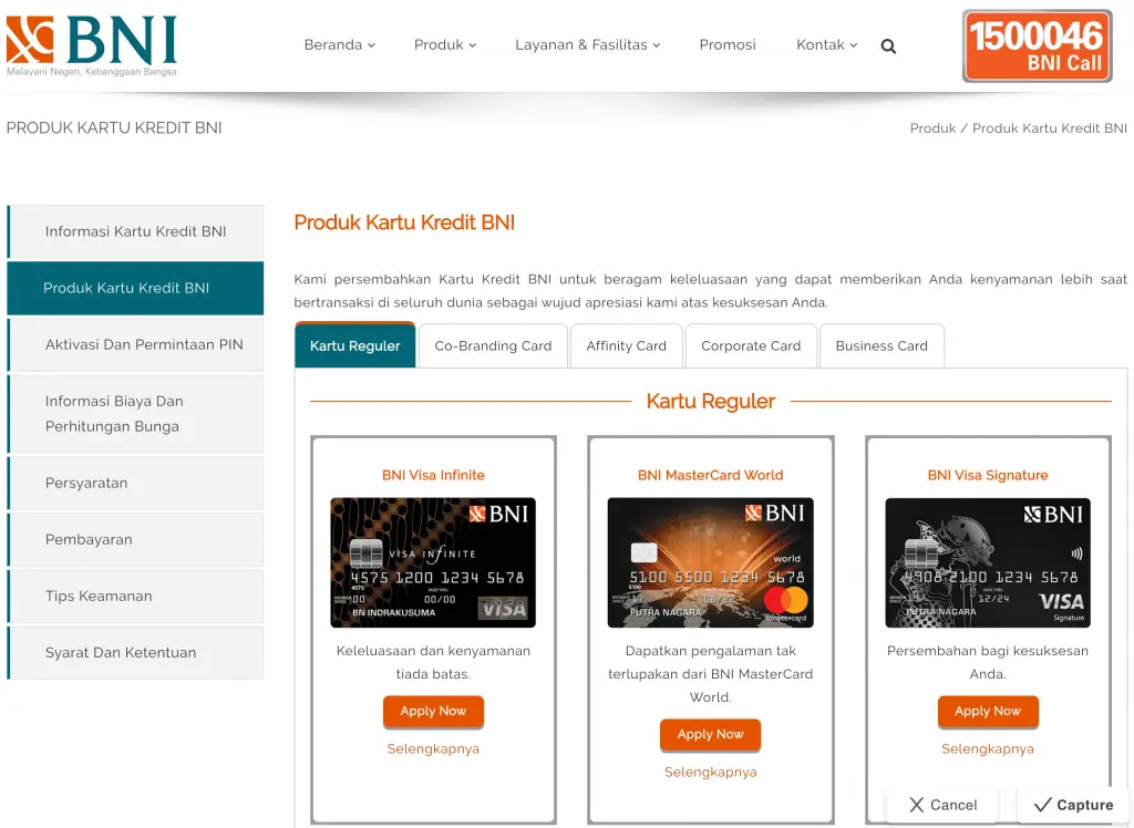 BNI Kartu Kredit