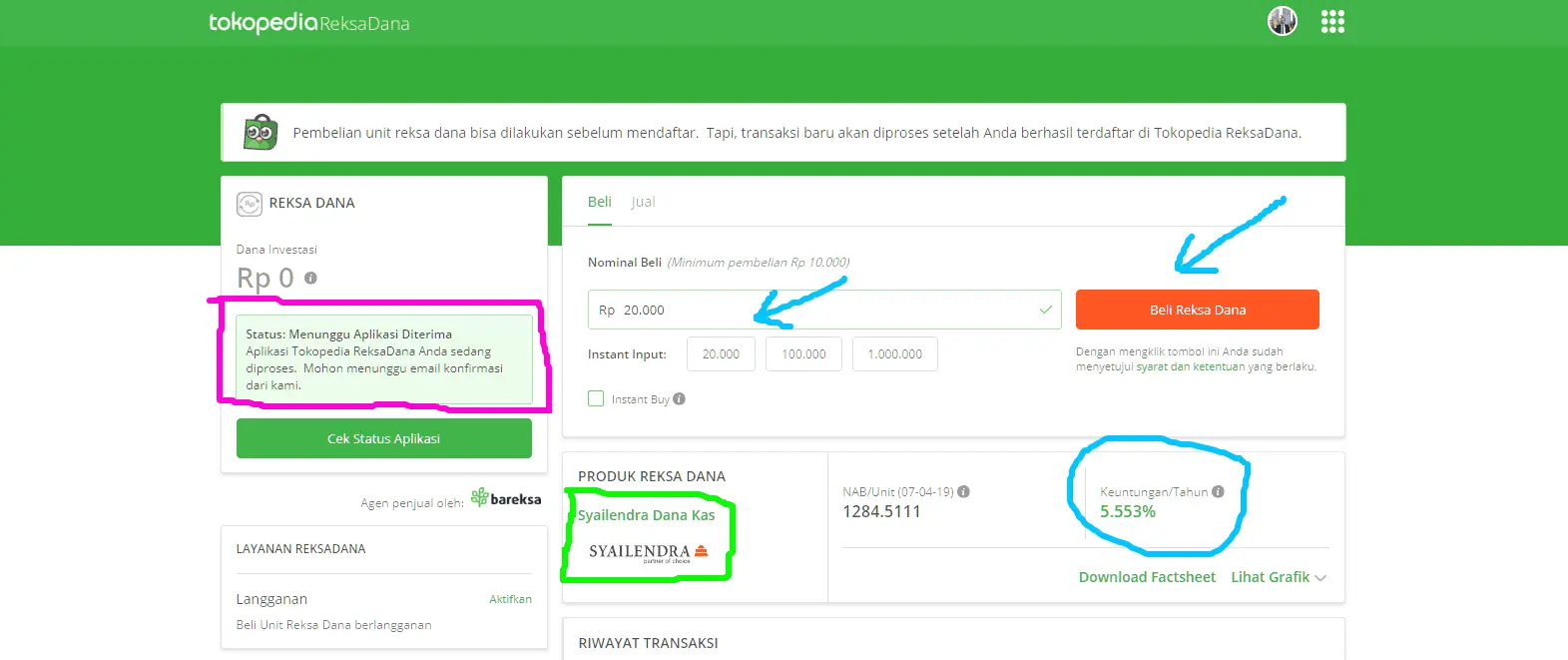 Reksa dana Tokopedia 