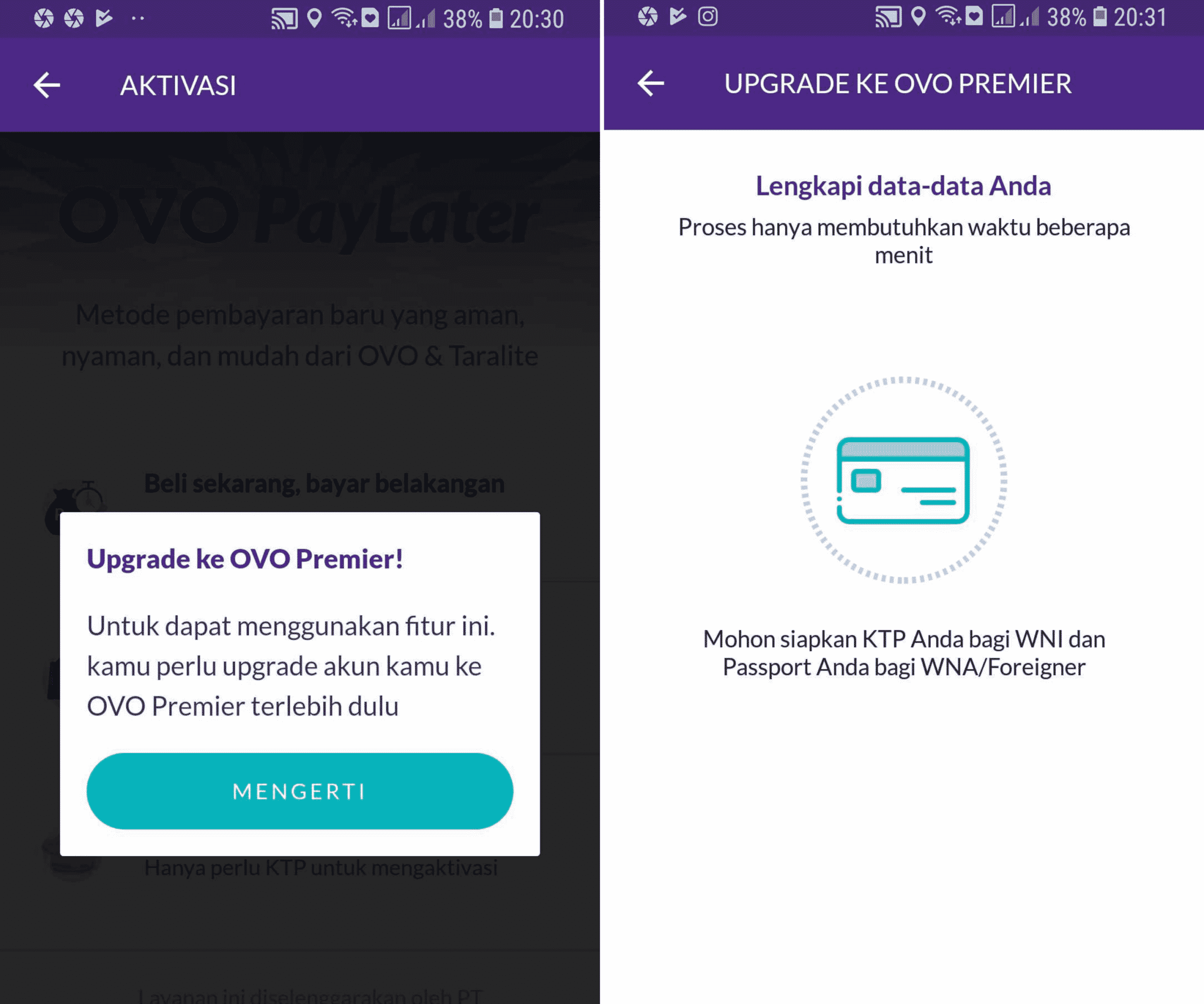 Daftar OVO PayLater - Upgrade ke OVO Premier