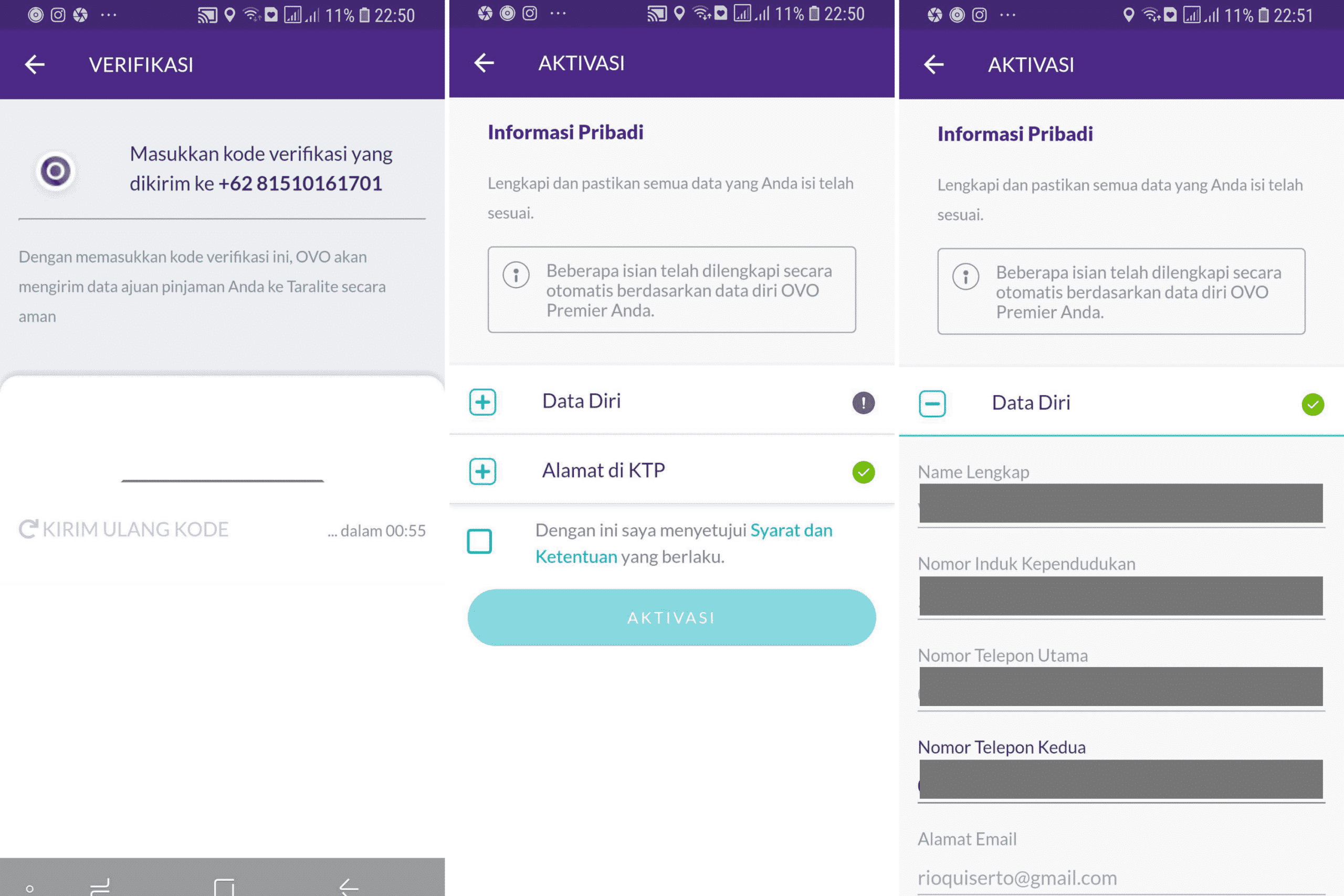 Pengisian Data OVO PayLater