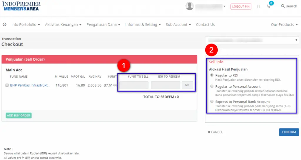 Cara Menjual Reksadana
