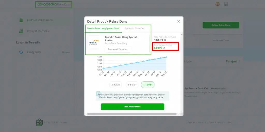Reksadana Syariah di Tokopedia