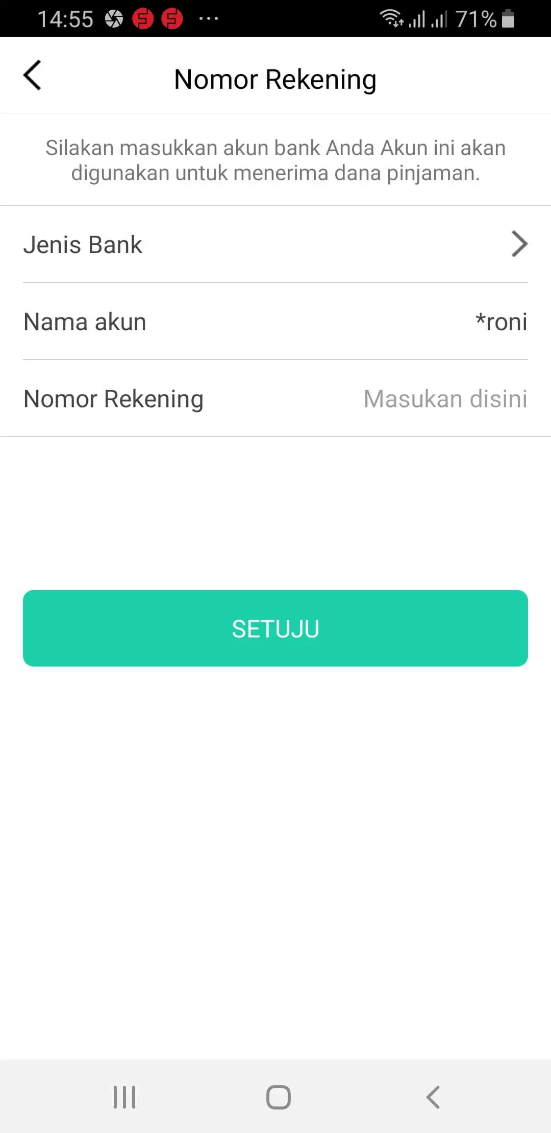 nomor rekening