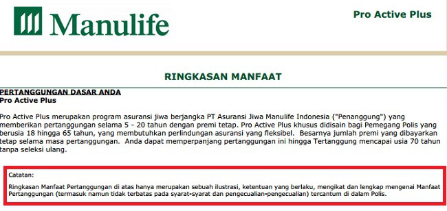 Polis Manulife