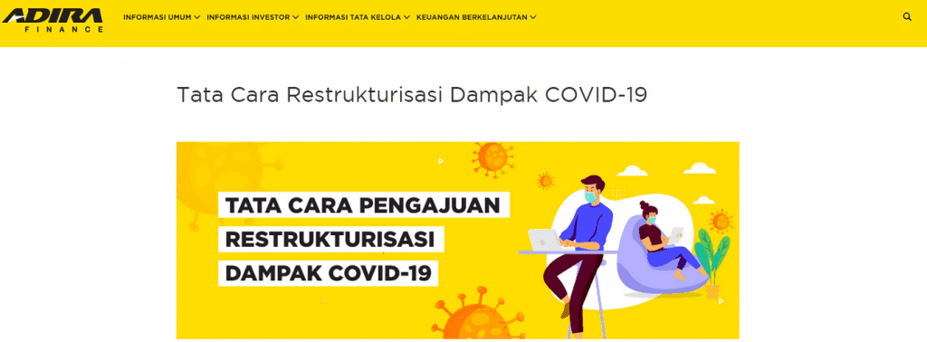 Restrukturisasi Covid-19 Adira Finance