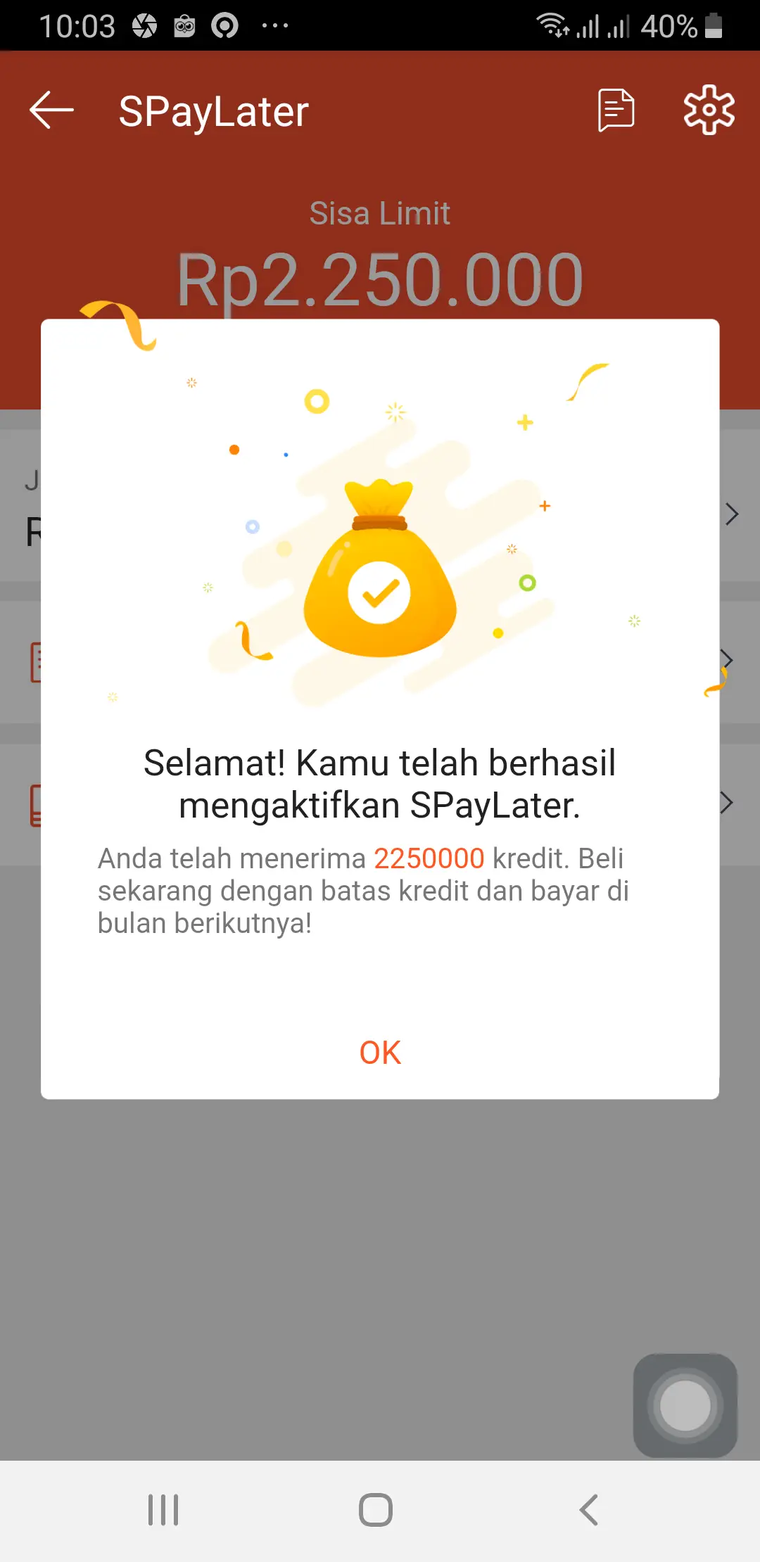Lama Proses Persetujuan 24 Jam. Dapat Limit Belanja