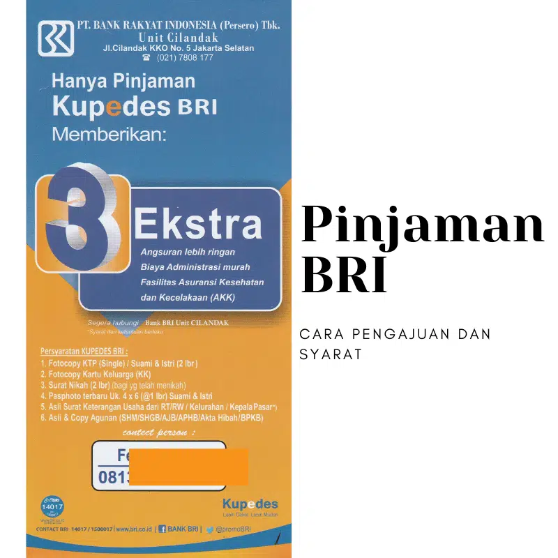 syarat pinjaman BRI