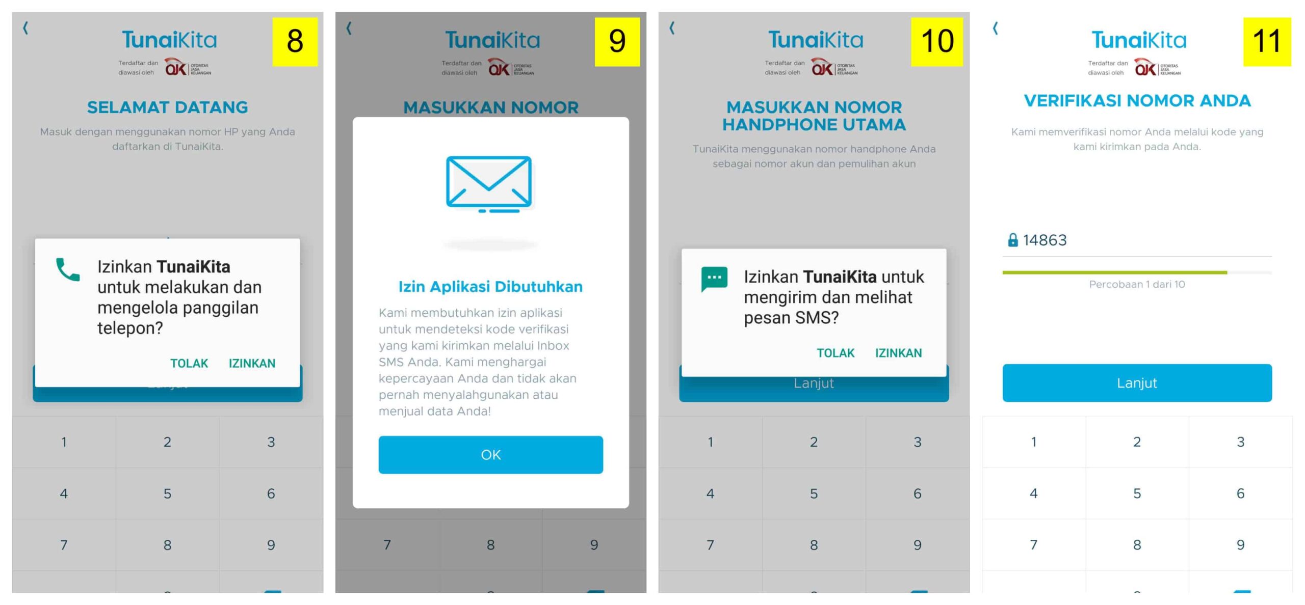 Izin Akses Data Pribadi di Aplikasi Pinjaman TunaiKita