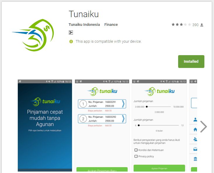 Tunaiku Pinjaman Online. Tunaiku Cepat pinjaman online tenor panjang.