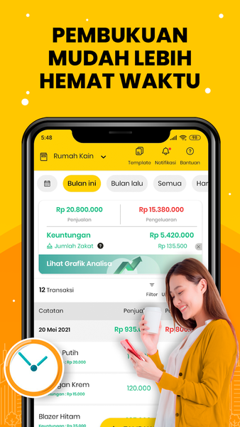 Aplikasi Pembukuan Online di HP
